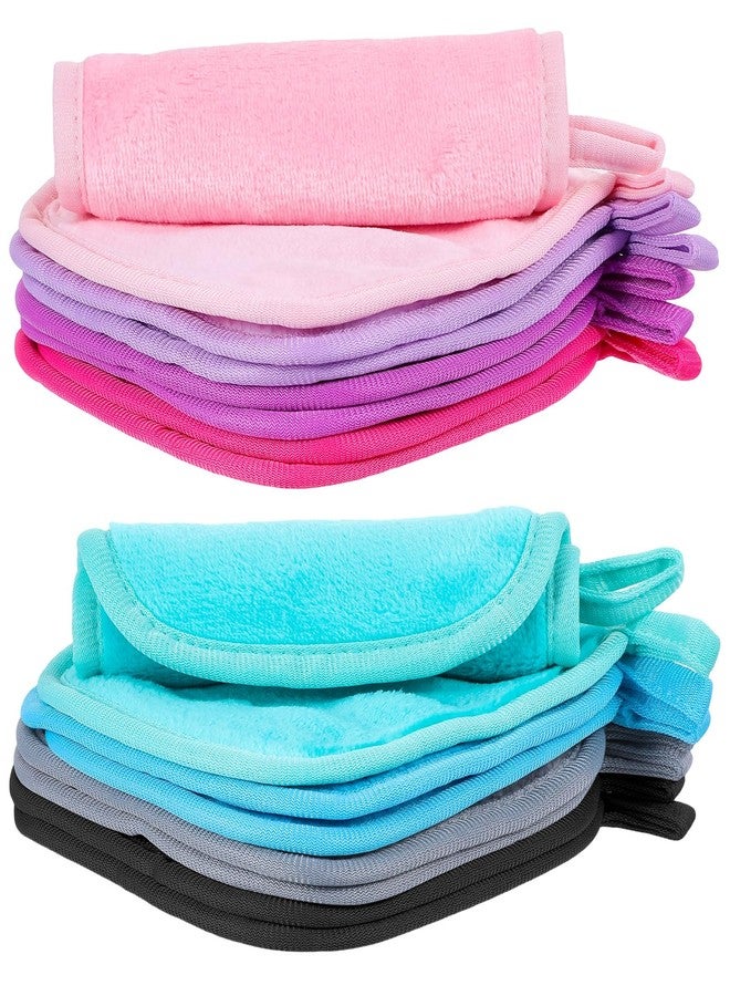 Guduling 16pcs Makeup Remover Pads Reusable, Washable Face Pads, Reusable Makeup Wipes, Ultra Soft Towels for Women, Erase Your Face & Lips for All Skin, 8 Colors, 6.3 X 6.69 In - Image 1